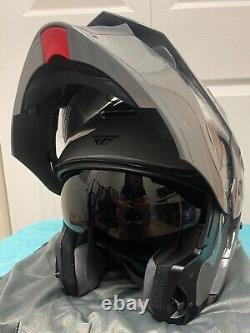 Fly Racing Odyssey Adventure Helmet Grey Motorcycle Helmet XL