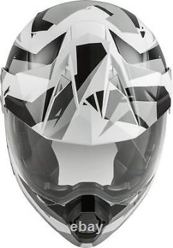 Fly Racing Odyssey Modular Helmet (Black/White/Grey, Medium)