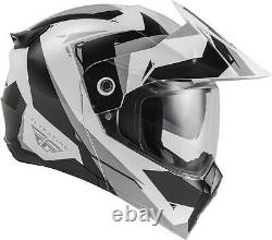Fly Racing Odyssey Modular Helmet (Black/White/Grey, X-Small)