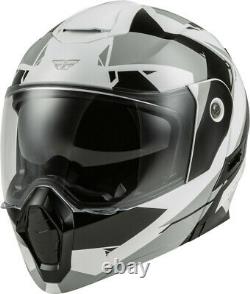 Fly Racing Odyssey Summit Modular Helmet (Black/White/Grey) XL