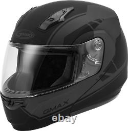 GMAX MD-04 Modualar Dual Sport Helmet (Matte Black/Grey, Large)