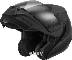 GMAX MD-04 Modualar Dual Sport Helmet (Matte Black/Grey, Large)