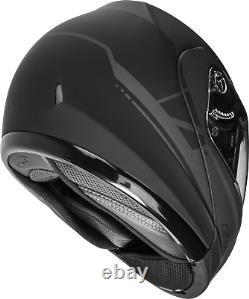 GMAX MD-04 Modualar Dual Sport Helmet (Matte Black/Grey, Large)