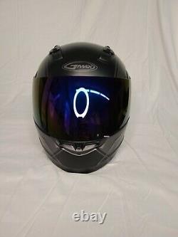 GMAX MD-04 Modular Article Helmet (SZ Large, Matte Black/Grey)