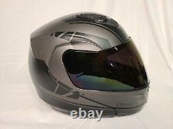 GMAX MD-04 Modular Article Helmet (SZ Large, Matte Black/Grey)