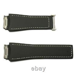 Grey calfskin strap with black rubber lining 1FT6104 TAG Heuer Modular