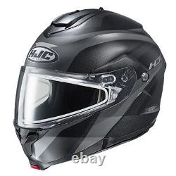 HJC Adult C91 Modular Taly Snow Helmet Black/Grey Semi Flat Lg