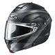 Hjc Adult C91 Modular Taly Snow Helmet Black/grey Semi Flat Lg