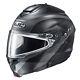 Hjc Adult C91 Modular Taly Snow Helmet Black/grey Semi Flat Md