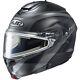 Hjc Black/gray C91 Taly Mc5sf Modular Snowmobile Helmet Electric Shield 0107-755