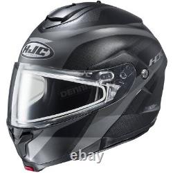 HJC Black/Gray C91MC-5SF Modular Snow Helmet withDual Lens Shield(Adult 2X-L)