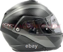 HJC C91 Taly Modular Motorcycle Helmet Black/Grey Size XXL (0847103508)