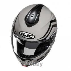 HJC C91N Flip/Modular NEPOS (2206) Motorcycle Helmet Grey/Black (Matte)