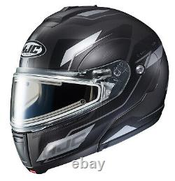 HJC CL-MAX3 Flow Electric Snowmobile Helmet Gray Black XS Modular Sunscreen