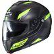 Hjc Cl-max3 Flow Motorcycle Helmet Hi-viz Gray Black Lg Modular Sunscreen