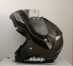 HJC CL-MAX3 Flow Motorcycle Helmet Matte Gray S SM Small Modular Sunscreen