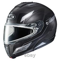 HJC CL-MAX3 Flow Snowmobile Helmet Gray Black MD Medium Modular Sunscreen