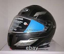 HJC CL-MAX3 Flow Snowmobile Helmet Gray Black MD Medium Modular Sunscreen