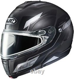 HJC CL-MAX3 Flow Snowmobile Helmet Gray Black SM Small Modular Sunscreen