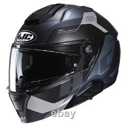 HJC I91 Carst Helmet Black/Silver/Grey MC-5SF Large 0848-1135-06