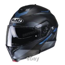 HJC Semi-Flat Black/Gray/Blue C91 Karan MC2 Helmet 2110-724