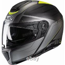HJC Semi-Flat Gray/Black/Hi-Viz RPHA-90S Cadan MC3HSF Helmet (Adult S) 1811-732