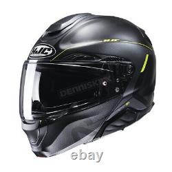 HJC Semi-Flat Gray/Black/Hi-Viz RPHA-91 Modular Combust MC3H Helmet 1813-734