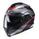 Hjc Semi-flat Gray/black/red C91 Karan Mc1 Helmet 2110-714