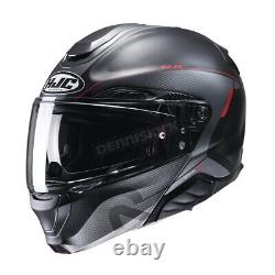 HJC Semi-Flat Gray/Black/Red RPHA-91 Modular Combust MC1 Helmet 1813-714