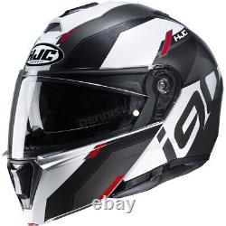 HJC White/Black/Gray/Red i90 Aventa MC1 Modular Helmet (Adult 2X-L) 1616-916