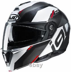 HJC i90 Aventa Modular Helmet MATTE BLACK GREY WHITE RED