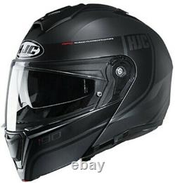 HJC i90 Davan Modular Flip-Up Full-Face Helmet SF Black/Grey Medium