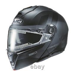 HJC i90 Syrex Electric Modular Snow Helmet Black/Grey 2X