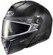 Hjc I90 Syrex Modular Snowmobile Helmet Gray Black Lg Large I-90 Sunscreen