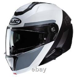 HJC i91 Bina Black White Modular Helmet New! Fast Shipping