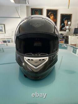 Harley Davidson Black with Gray Ghost Flames Modular Motorcycle Helmet XL