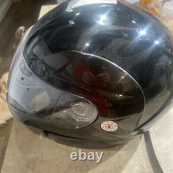 Harley-Davidson Full Face Modular Helmet Gloss Black Grey flames large size