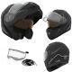 Helmet Electric Lens Modular Ckx Tranz Rsv Recharge Black Grey Mat Large