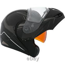 Helmet Electric Lens Modular CKX Tranz RSV Recharge Black Grey Mat Large