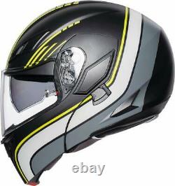Helmet Modular AGV Compact St Boston Black Grey Yellow SIZE S