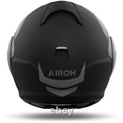 Helmet Modular Airoh MATHISSE Illusion Black Gray Chin Tipper TG L