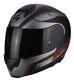 Helmet Modular Motorcycle Fiber Scorpion Exo-3000 Stroll Matte Black Grey Red S