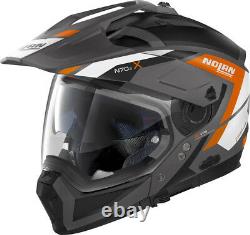 Helmet Modular N70-2 X Grandes Alpes N-Com Grey White Orange TG M