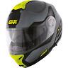 Helmet Modular Openable Motorcycle Givi X21 Spirit Black Yellow Fluo Grey