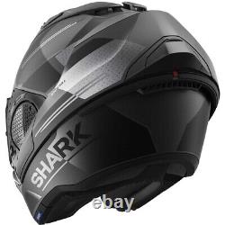 Helmet Modular Shark EVO GT Tekline Grey Black Chin Tipper TG M