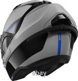 Helmet Modular Shark Evo Gt Sean Grey Black Blue Chin Tipper TG L