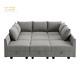 Larchmere U-shaped Modular Sectional Sofa With Storage Ottoman