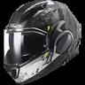 Ls2 Ff900 Valiant Ii Modular Flip Front Motorcycle Helmet Gripper Matt Titanium