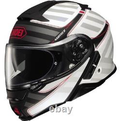 Matte White/Black/Grey Sz L Shoei Neotec II Splicer Modular Helmet