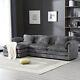 Modern 112 Oversized Sectional Sofa Comfy Couch Boucle Modular L Shape Sofa